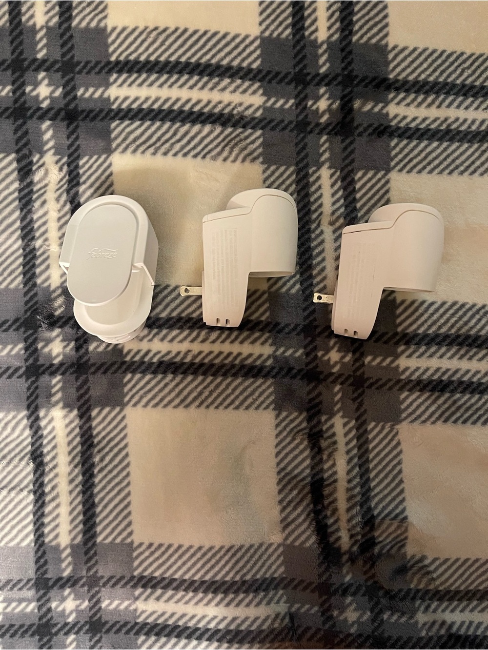 Set of 3 White Plug-In Air Freshener Refill Holders Febreze